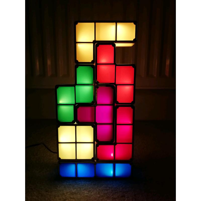 Boxed Paladone Tetris novelty desk bedroom lamp light
