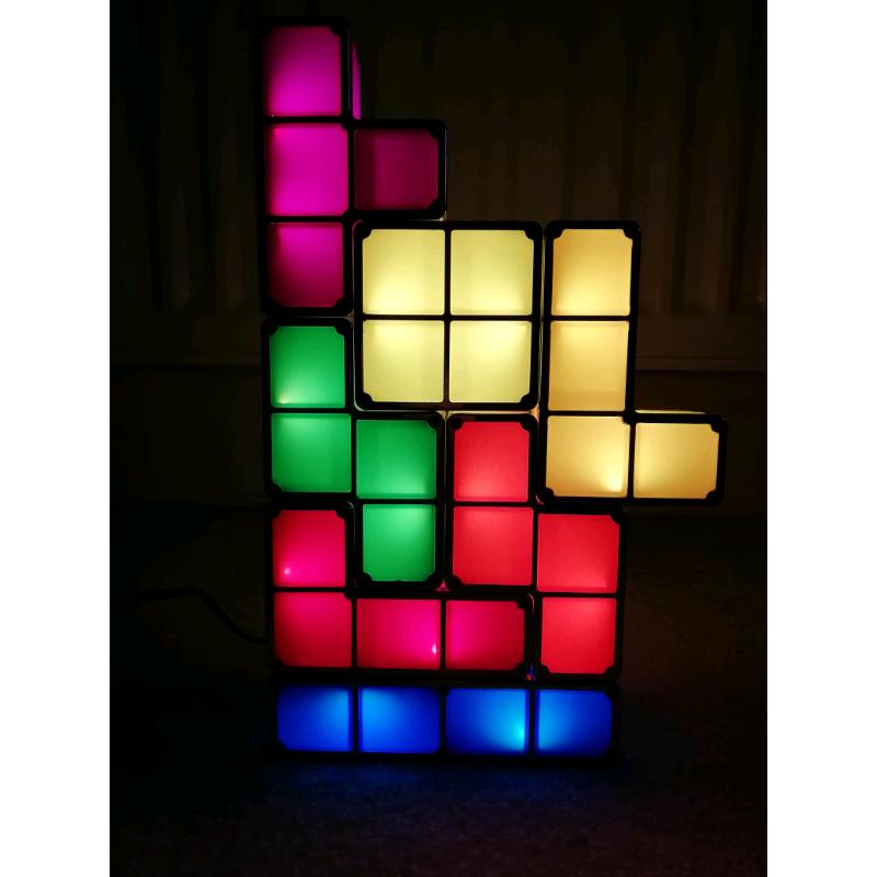 Boxed Paladone Tetris novelty desk bedroom lamp light