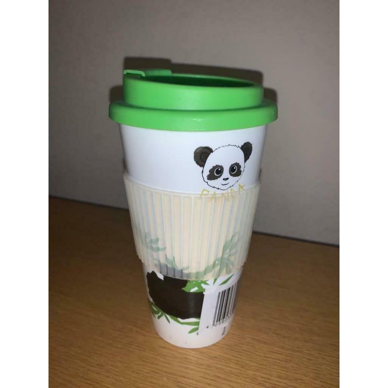 Personalised Cute Panda bear Drinks Water