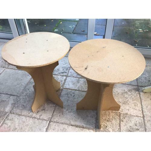 2 MDF side tables