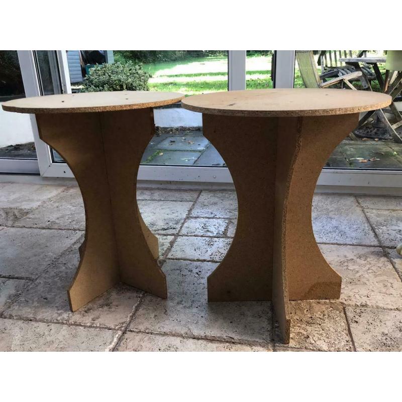 2 MDF side tables